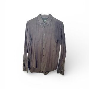 Rag & Bone Men's Classic Maroon Black Dress Shirt